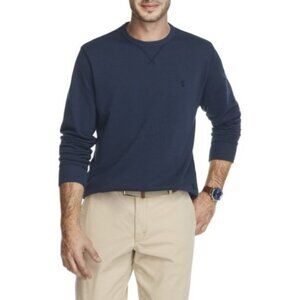 Izod FRENCH TERRY Crewneck Navy Sweatshirt